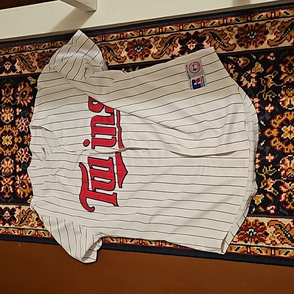 Minnesota Twins White Pinstripe Baseball Jersey